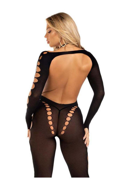 Leg Avenue Reckless Intentions Footless Bodystocking in One Size 9