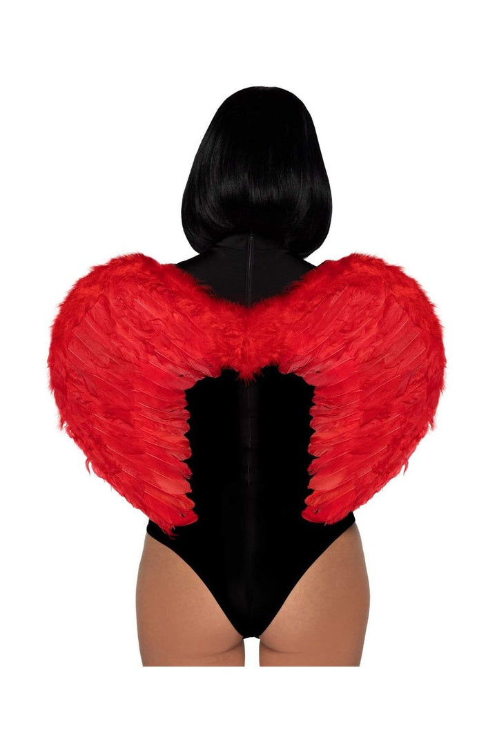 Leg Avenue Red Feather Wings Red in One Size  1
