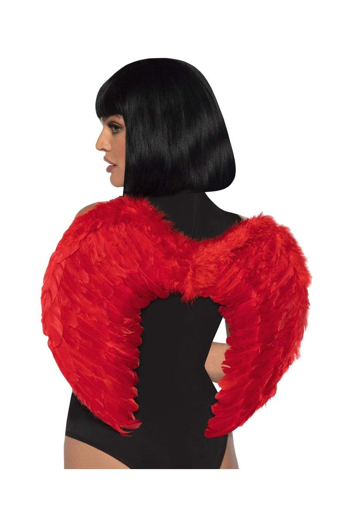 Leg Avenue Red Feather Wings Red in One Size  2
