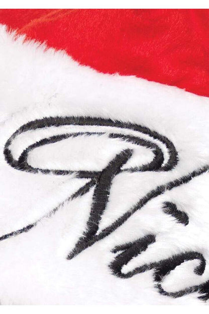 Leg Avenue Reversible Plush Santa Hat Red/White in One Size 2