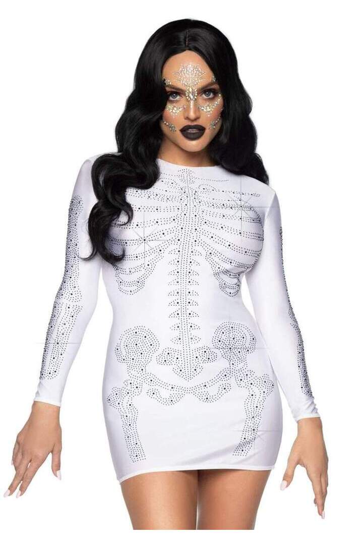 Leg Avenue Rhinestone Skeleton Dress 2