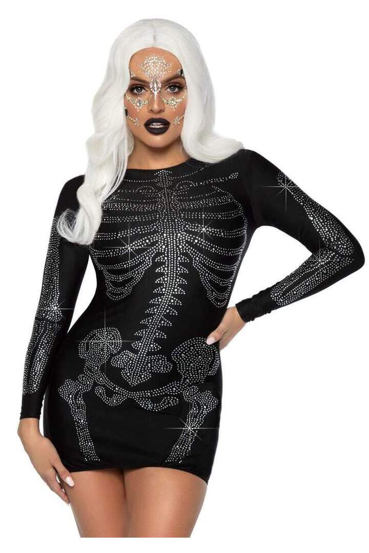 Leg Avenue Rhinestone Skeleton Dress 