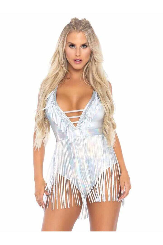 Leg Avenue Rock The Boat Fringe Bodysuit 