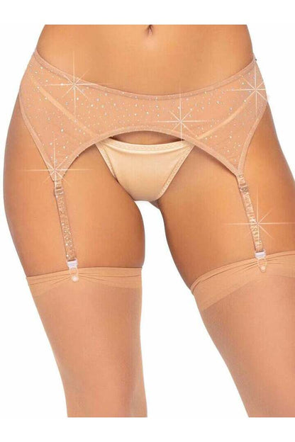 Leg Avenue Roxy Rhinestone Garter Belt in One Size 11