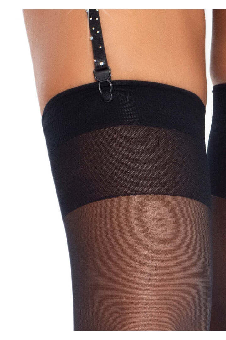 Leg Avenue Roxy Rhinestone Garter Belt in One Size 8