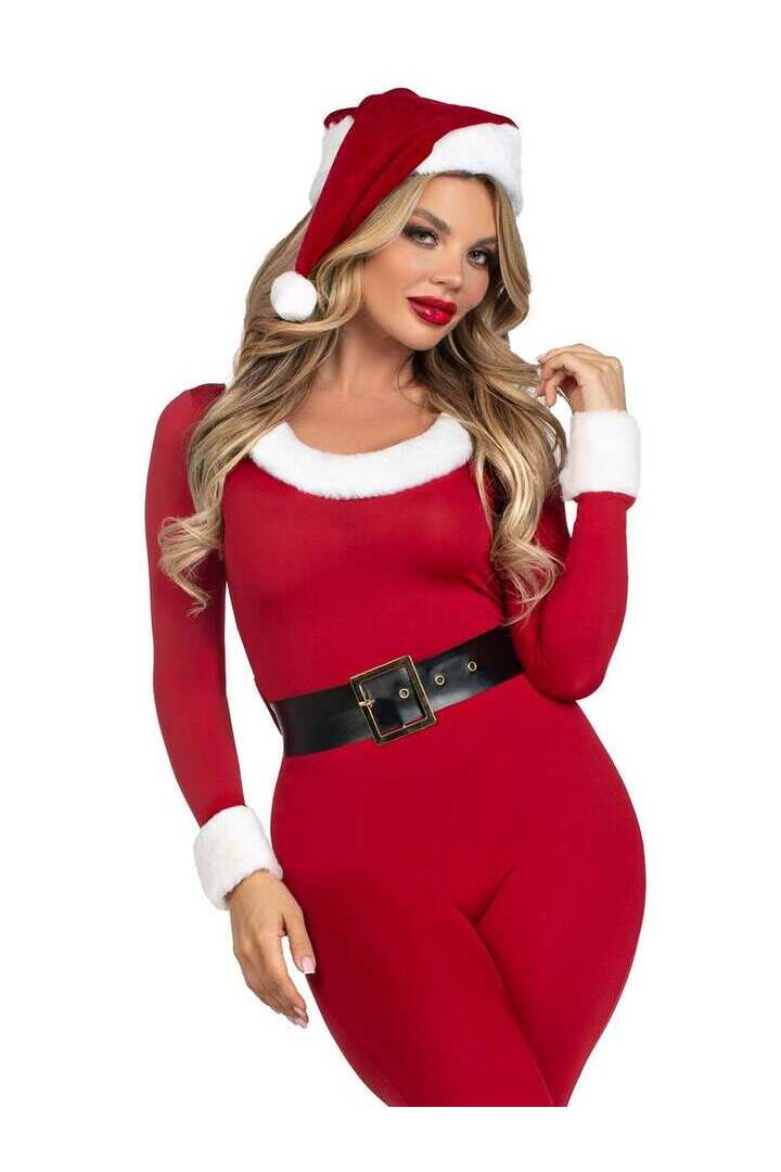 Leg Avenue Santa Baby Costume in Red/White 3