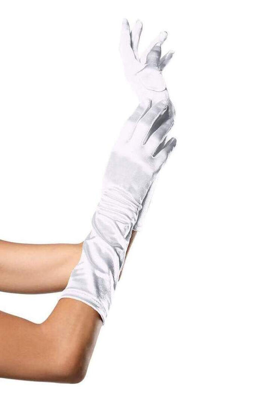 Leg Avenue Satin Elbow Length Costume Gloves in One Size 