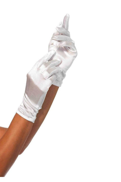 Leg Avenue Satin Wrist Length Costume Gloves in One Size  1