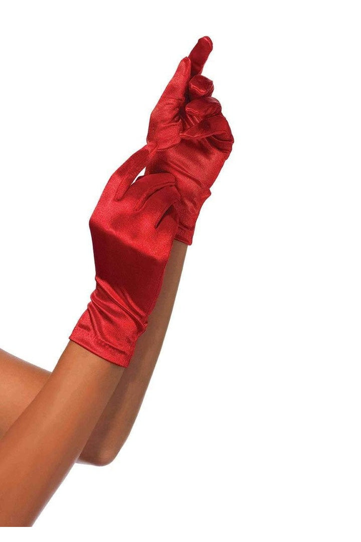 Leg Avenue Satin Wrist Length Costume Gloves in One Size  2