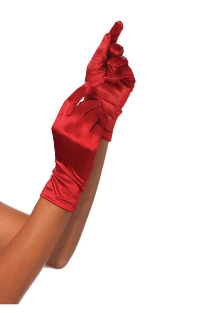 Leg Avenue Satin Wrist Length Costume Gloves in One Size  2