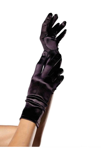 Leg Avenue Satin Wrist Length Costume Gloves in One Size 