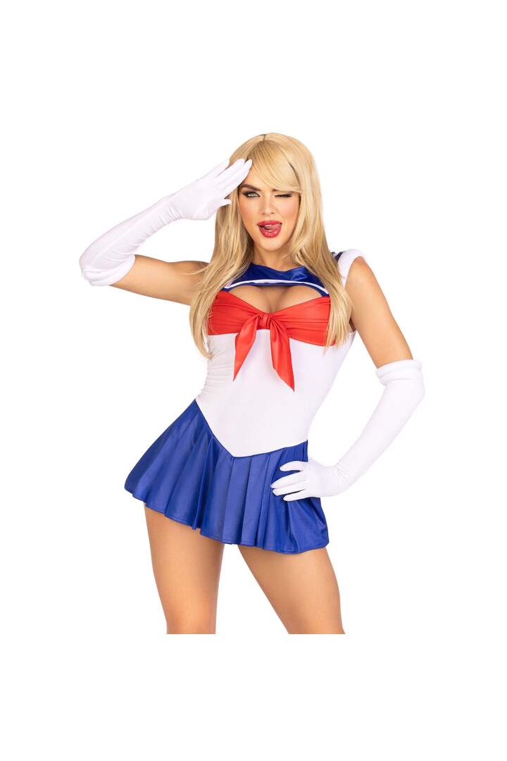 Leg Avenue Sexy Sailor Costume Red/White/Blue 