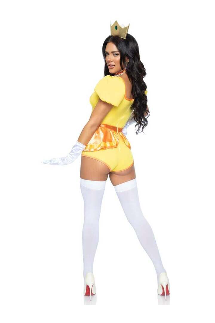 Leg Avenue Sexy Sunflower Princess Costume With Crown in Yellow 3