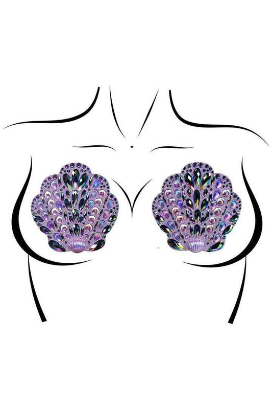 Leg Avenue Shell Nipple Covers in One Size 