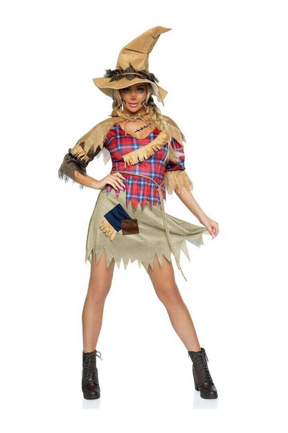 Leg Avenue Sinister Scarecrow Costume in Red 3