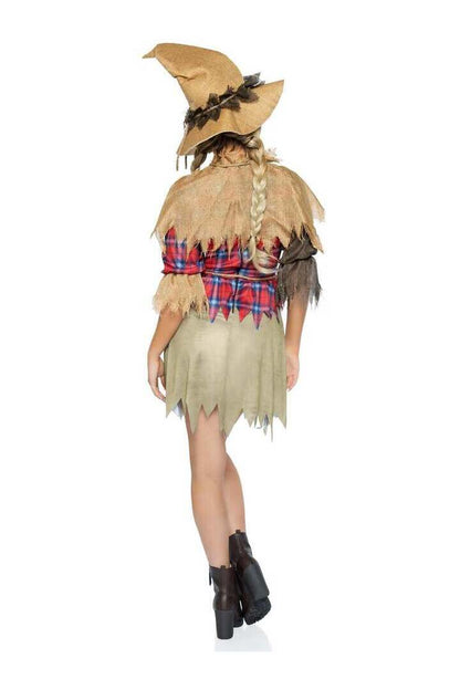 Leg Avenue Sinister Scarecrow Costume in Red 4
