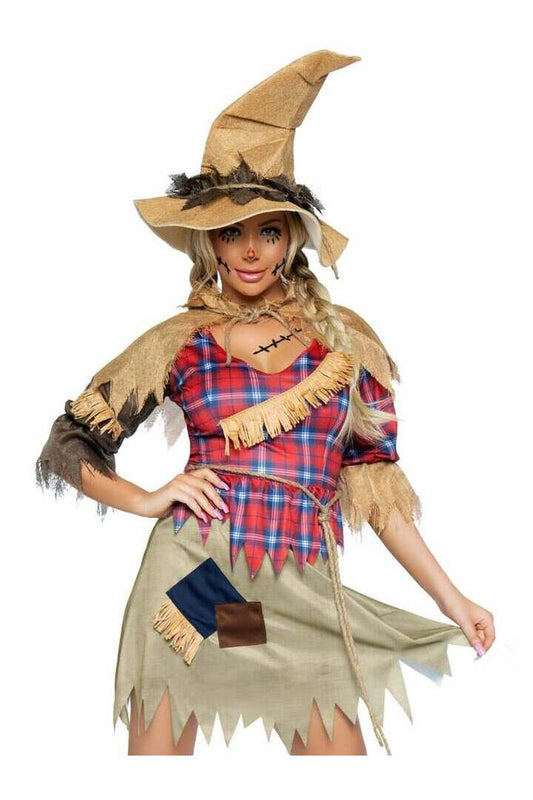 Leg Avenue Sinister Scarecrow Costume in Red 