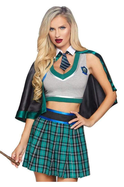 Leg Avenue Sinister Spellcaster Costume in Green 2