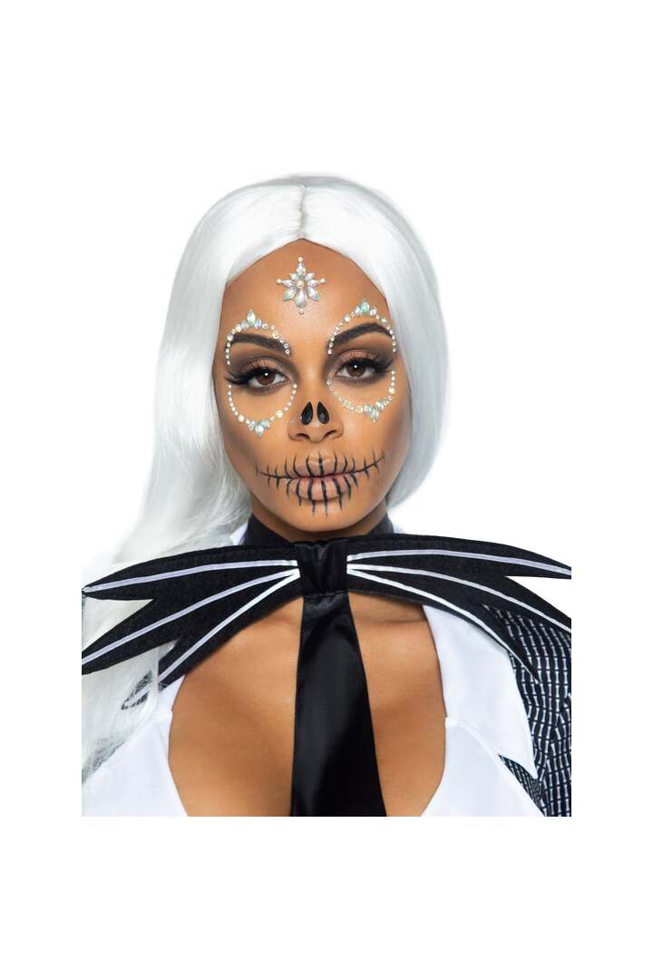 Leg Avenue Skeleton Rhinestone Stick-On Jewels Clear in One Size 2