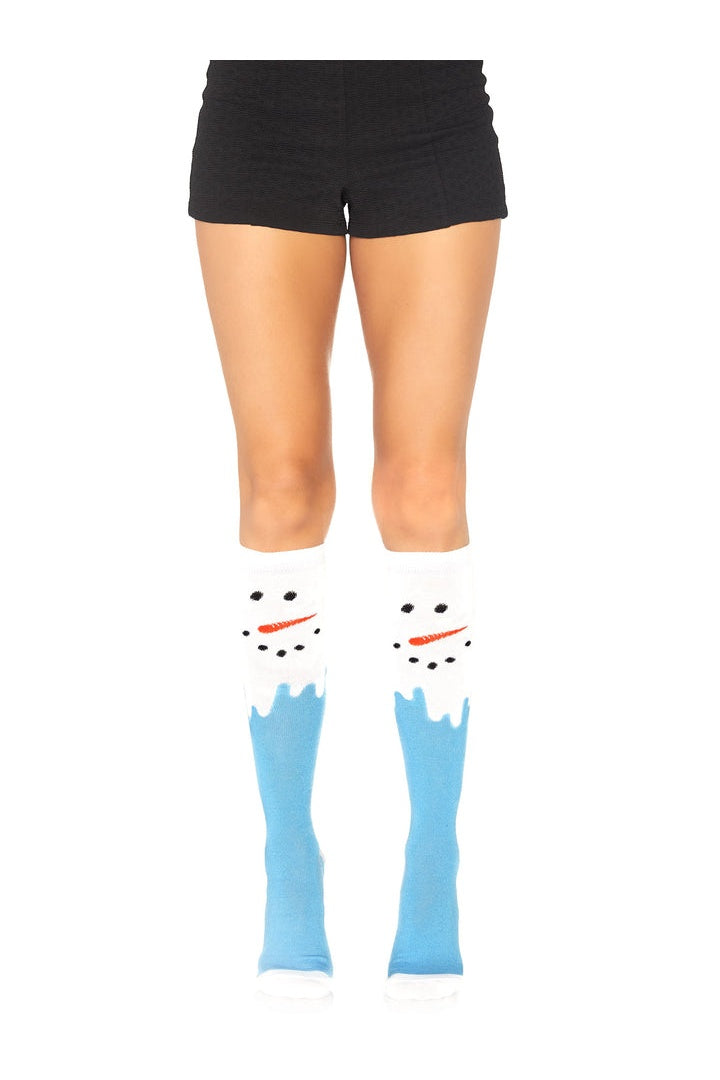 Leg Avenue Snow Man Knee-High Socks Multicolor in One Size  1