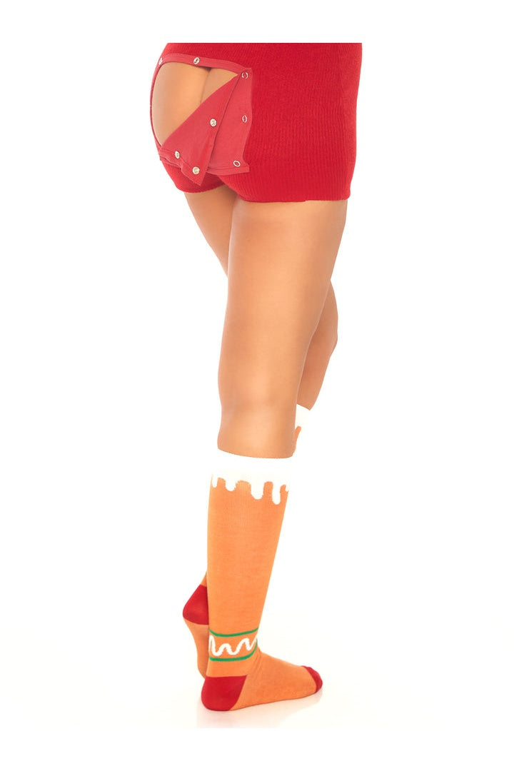 Leg Avenue Sonia Gingerbread Man Socks Multicolor in One Size  2