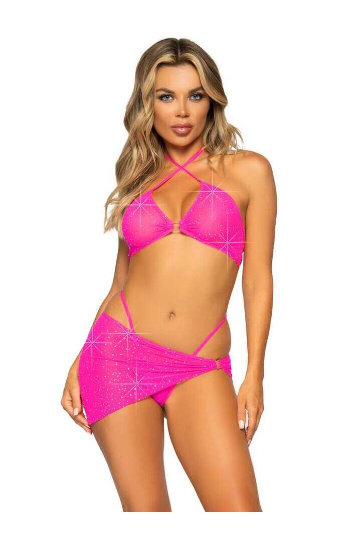 Leg Avenue South Beach Sarong & Bikini Set 1