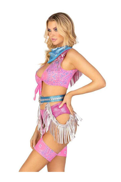 Leg Avenue Space Cowgirl Costume in Pink/Silver 2