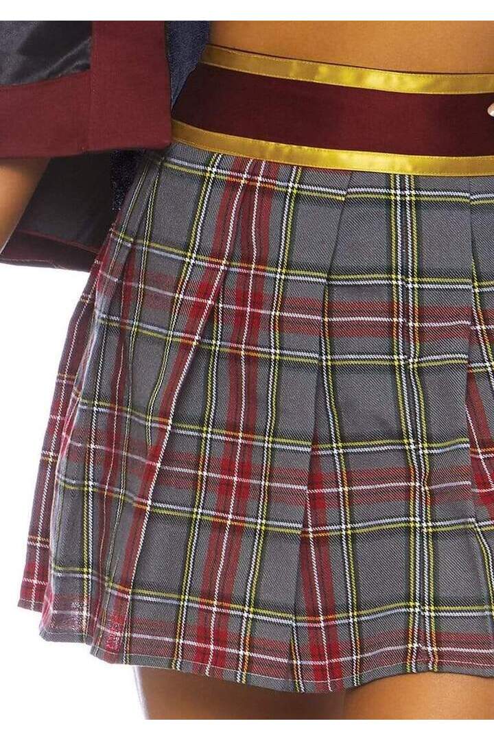Leg Avenue Spellbinding School Girl Costume in Red/Black 4