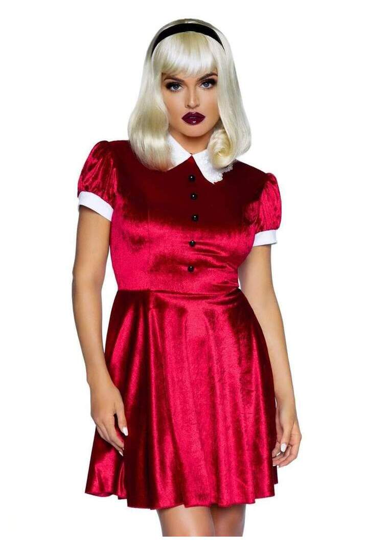 Leg Avenue Spellbinding Witch Costume in Burgundy 3