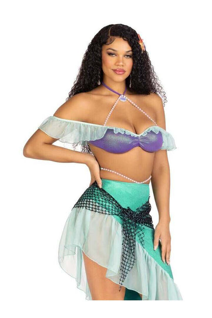 Leg Avenue Spellbound Mermaid Costume in Purple/Green 3