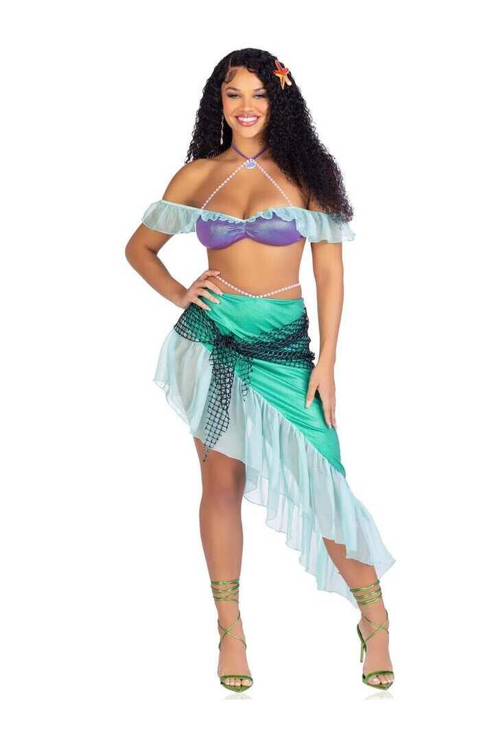 Leg Avenue Spellbound Mermaid Costume in Purple/Green 4