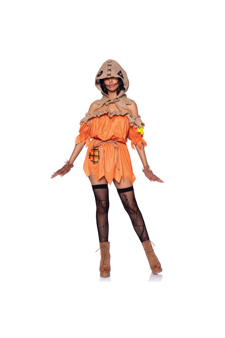 Leg Avenue Spooky Trickster Costume Orange 3