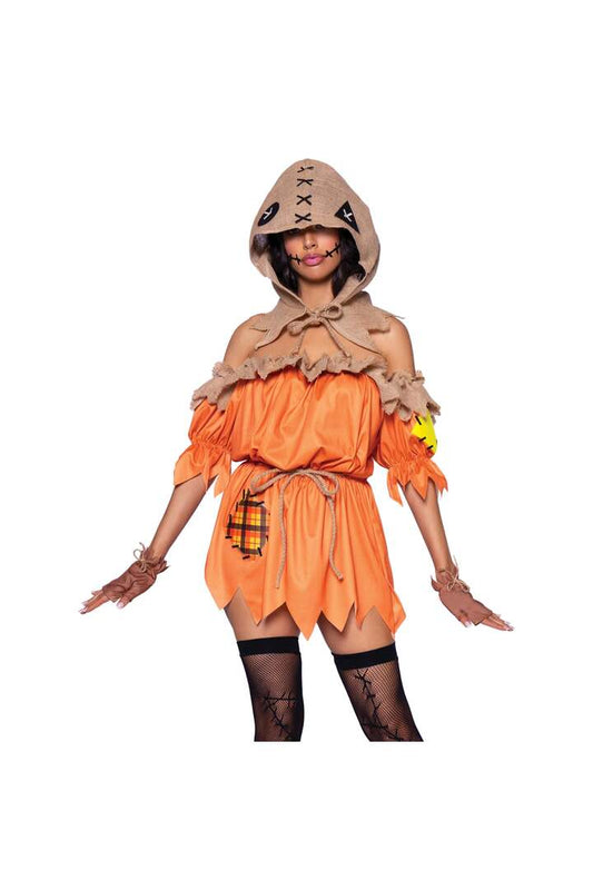 Leg Avenue Spooky Trickster Costume Orange 