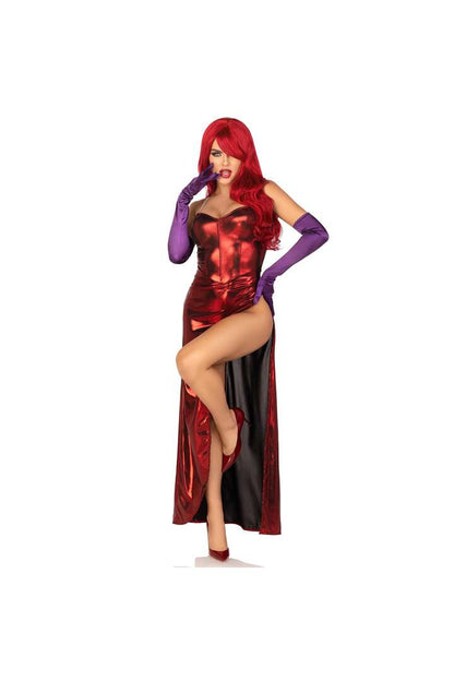 Leg Avenue Starlet Costume Dress Red 6