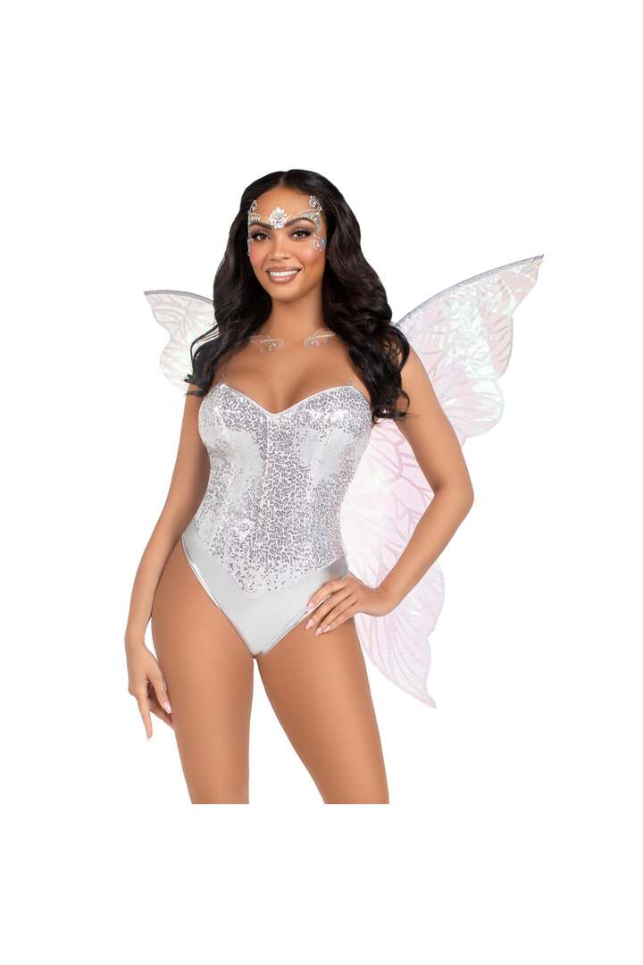 Leg Avenue Strapless Fairy Wings Clear in One Size 2