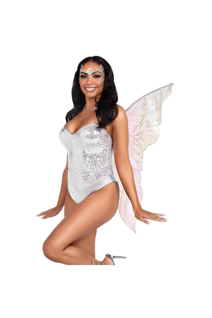 Leg Avenue Strapless Fairy Wings Clear in One Size 4