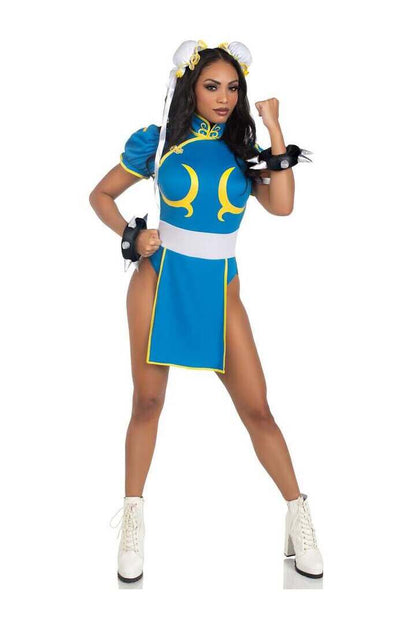 Leg Avenue Street Fighter Chun-Li Costume in Blue 4