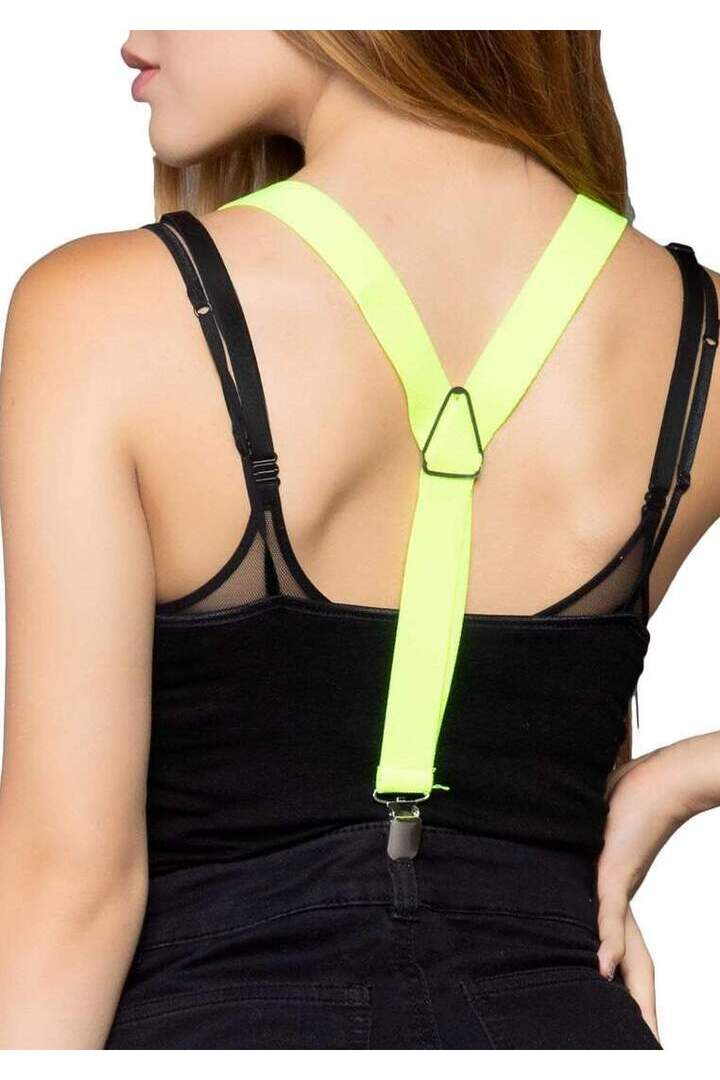 Leg Avenue Stretchy Neon Elastic Clip On Suspenders in One Size 5