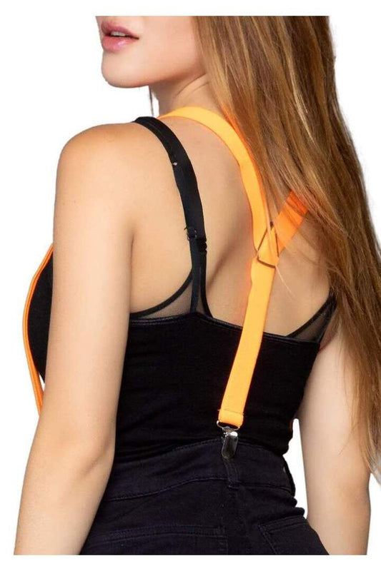 Leg Avenue Stretchy Neon Elastic Clip On Suspenders in One Size 
