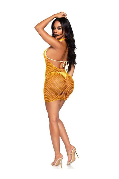 Leg Avenue Summer Dreamz Net Mini Dress in One Size 15