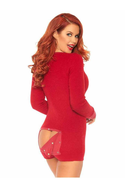 Leg Avenue Sweet Dreams Long Johns Romper 8