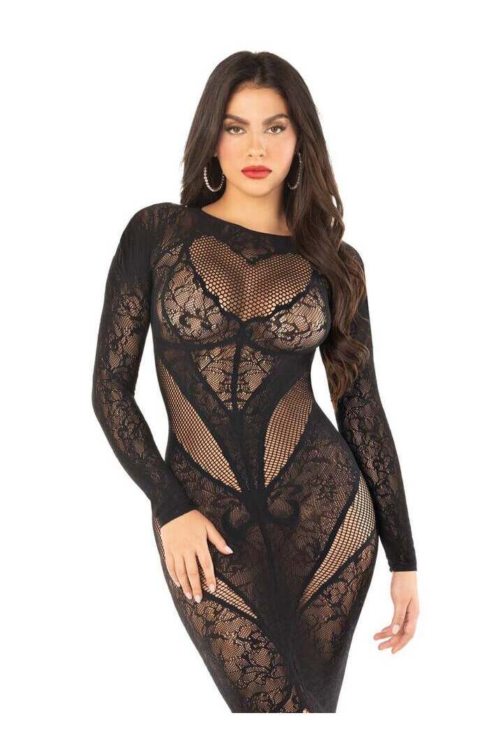 Leg Avenue Sweet Seduction Body Con Dress in One Size 