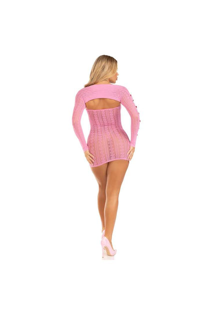 Leg Avenue Sweet Temptation Tube Dress and Shrug Set in One Size 10