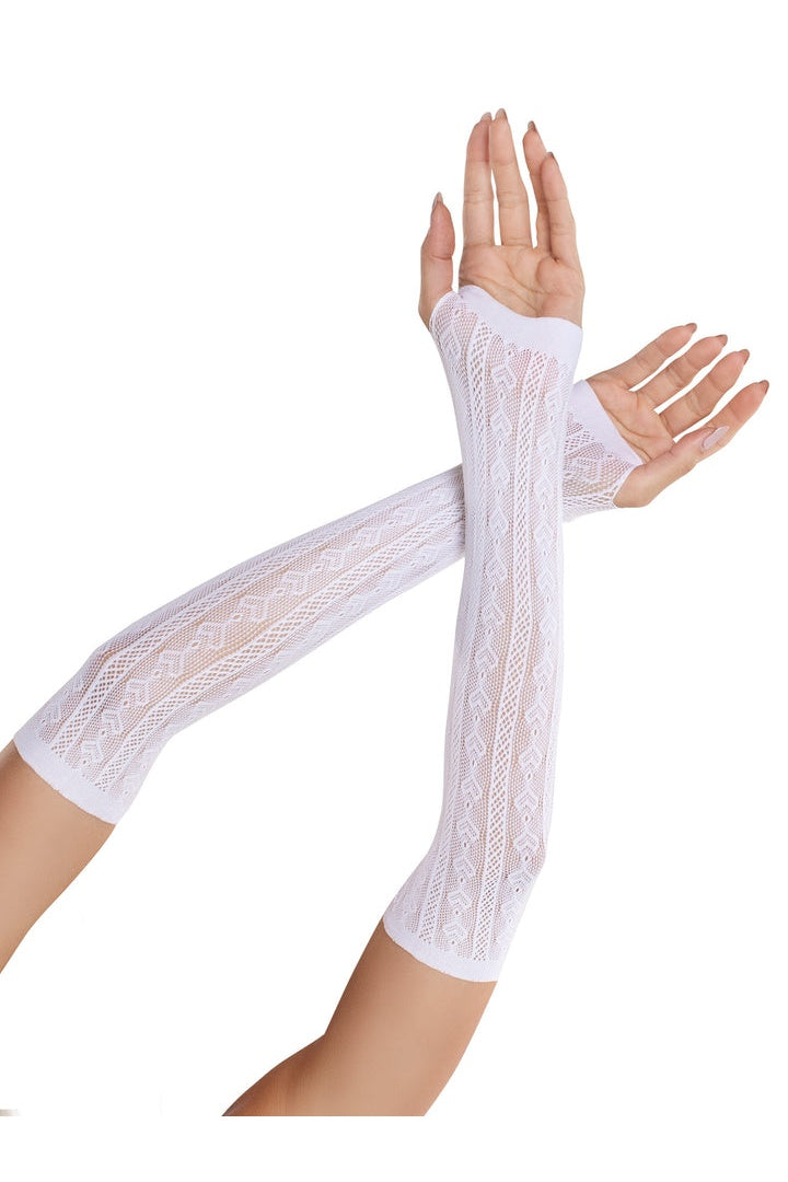 Leg Avenue Sweetheart Striped Arm Warmers in One Size  3