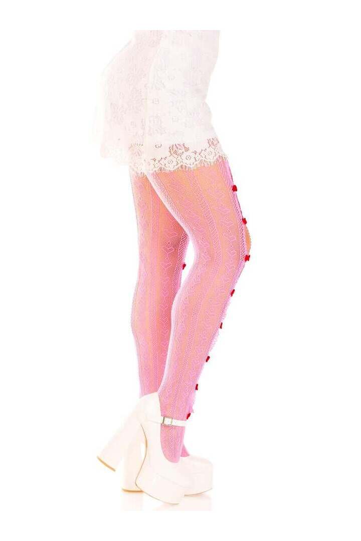 Leg Avenue Sweetheart Striped Tights in One Size 11