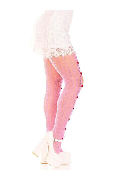Leg Avenue Sweetheart Striped Tights in One Size 11