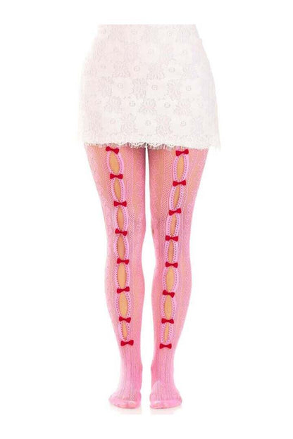 Leg Avenue Sweetheart Striped Tights in One Size 12