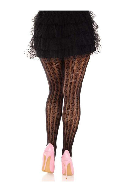 Leg Avenue Sweetheart Striped Tights in One Size 2