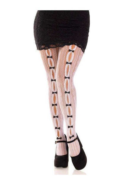 Leg Avenue Sweetheart Striped Tights in One Size 5