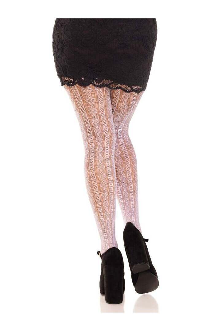 Leg Avenue Sweetheart Striped Tights in One Size 6